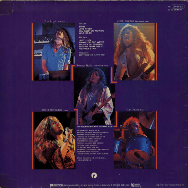 Cover zu Deep Purple - Last Concert In Japan | Vinyl | Rock | Germany