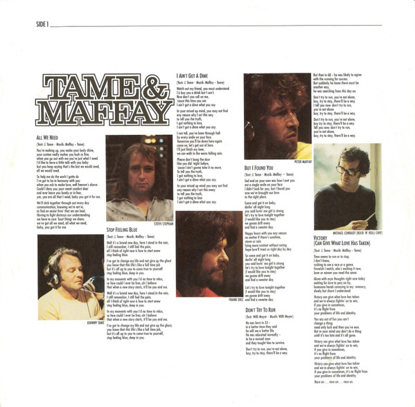 Cover zu Tame & Maffay - Tame & Maffay 2 | 1979 | Vinyl, LP, Album, Stereo | Rock | Germany