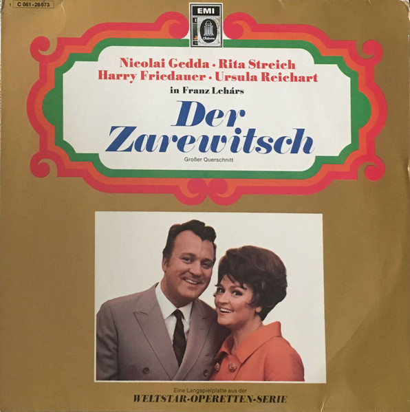 Bild Nicolai Gedda, Rita Streich, Harry Friedauer, Ursula Reichart, Franz Lehár – Der Zarewitsch | Vinyl, LP | Classical | Germany Schallplatten Ankauf