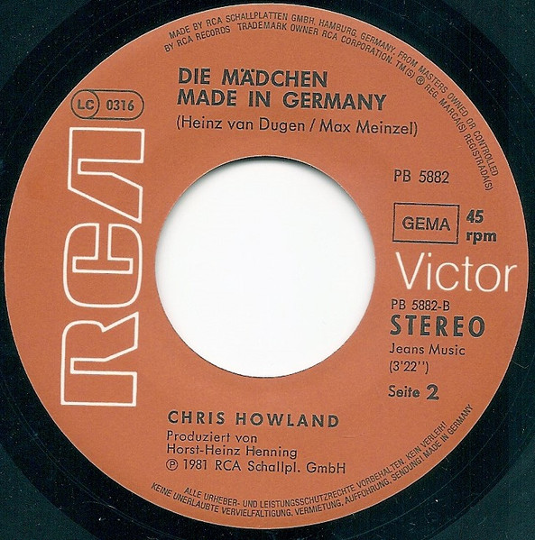 Cover zu Chris Howland - Ich Fahr' Gerne Ans Meer | 1981 | Vinyl | Pop | Germany Schallplatten Ankauf