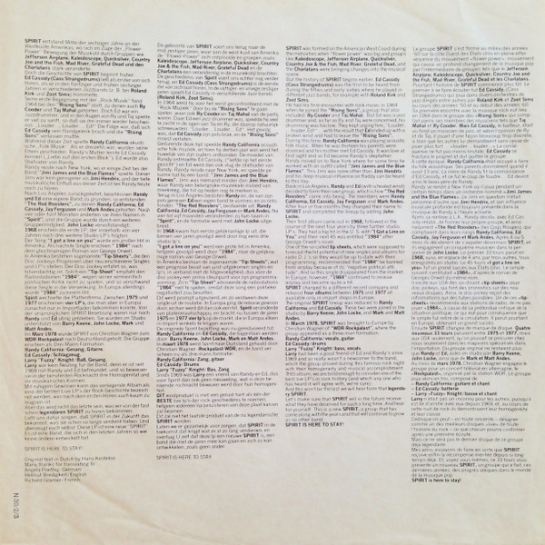 Cover zu Spirit (8) - Made In Germany | 1983 | Vinyl | Rock | Germany