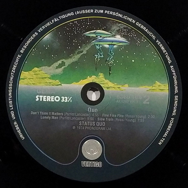 Cover zu Status Quo - Quo | 1974 | LP, Album | Rock | Germany
