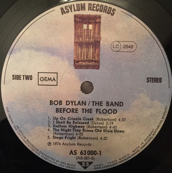 Cover zu Bob Dylan / The Band - Before The Flood | 1977 | Vinyl, LP, Album, Reissue | Rock | Germany