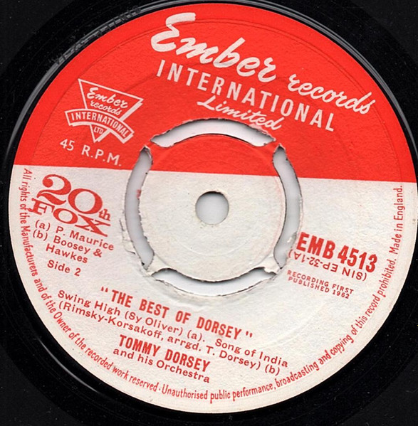 Cover zu Tommy Dorsey And His Orchestra - The Best Of Tommy Dorsey | Vinyl | Jazz | UK