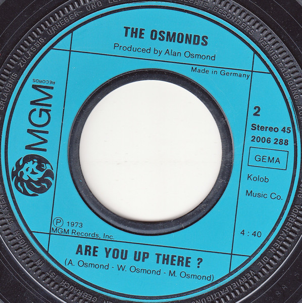 Cover zu The Osmonds - Goin' Home | 1973 | Vinyl, Stereo, 45 RPM, 7