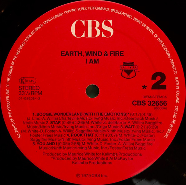 Cover zu Earth, Wind & Fire - I Am | Vinyl | Electronic, Funk / Soul | Europe Schallplatten Ankauf