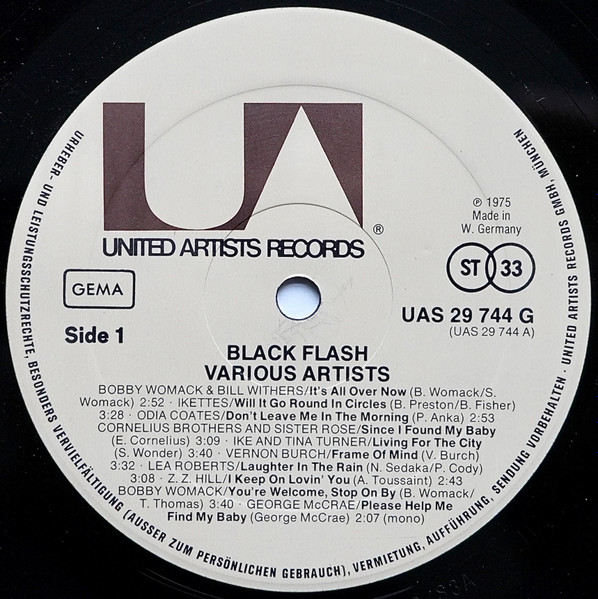 Cover zu Various - Black Flash | 1975 | Vinyl | Funk / Soul | Germany Schallplatten Ankauf