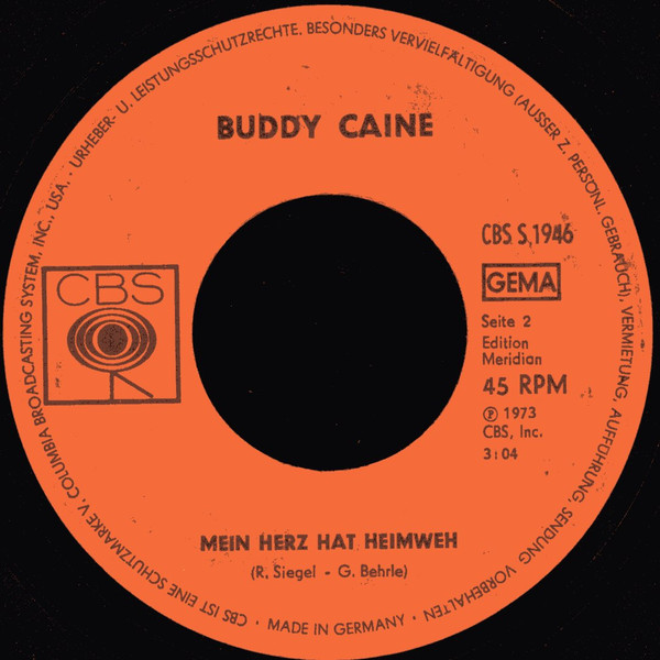 Cover zu Buddy Caine - Ding, Dong, Dang | 1973 | Vinyl | Pop | Germany Schallplatten Ankauf