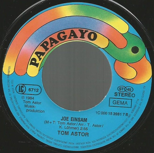 Cover zu Tom Astor - Hallo, Guten Morgen Deutschland | 1984 | Vinyl | Pop, Folk, World, & Country | Germany Schallplatten Ankauf