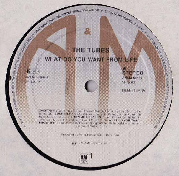 Cover zu The Tubes - What Do You Want From Live | 1978 | Vinyl | Rock | Europe Schallplatten Ankauf