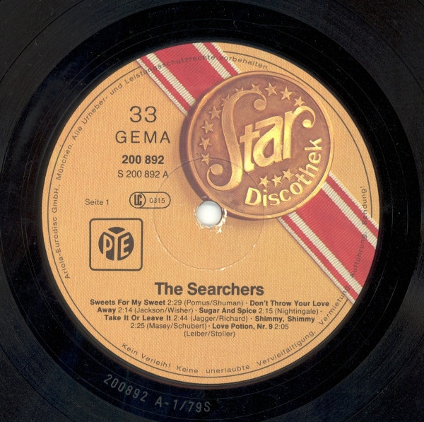 Cover zu The Searchers - Star Discothek | 1979 | Vinyl | Rock | Germany