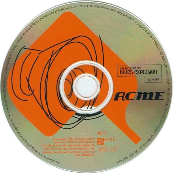 Cover zu The Jon Spencer Blues Explosion - Acme | 1998 | Vinyl | Rock | Europe