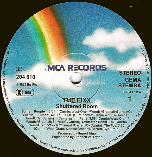 Cover zu The Fixx - Shuttered Room | 1982 | Vinyl, LP, Album, Stereo | Electronic, Rock | Europe