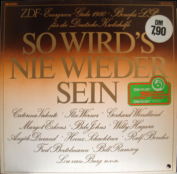 Cover zu Various - So Wird's Nie Wieder Sein (ZDF-Evergreen-Gala 1980) | 1980 | Vinyl | Pop | Germany Schallplatten Ankauf