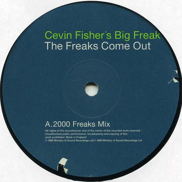 Cover zu Cevin Fisher's Big Freak - The Freaks Come Out (Part 1) | 1998 | Vinyl | Electronic | UK Schallplatten Ankauf