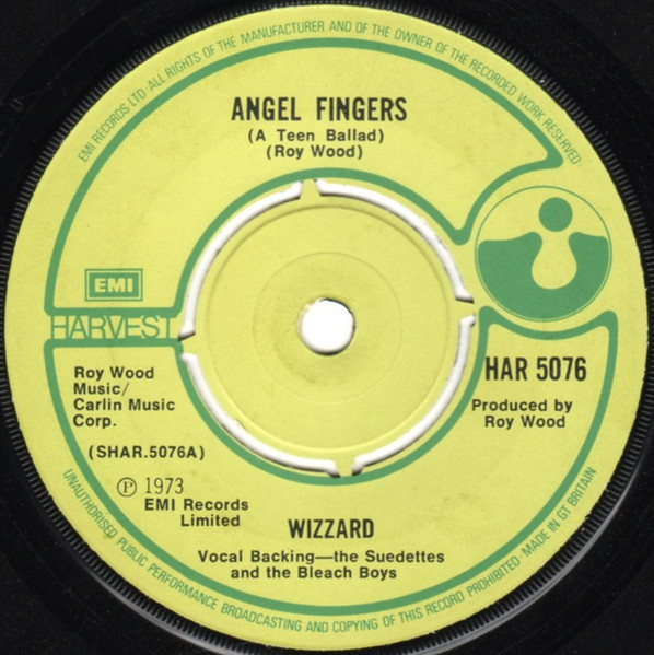 Cover zu Wizzard (2) - Angel Fingers (A Teen Ballad) | 1973 | Vinyl | Rock, Pop | UK Schallplatten Ankauf