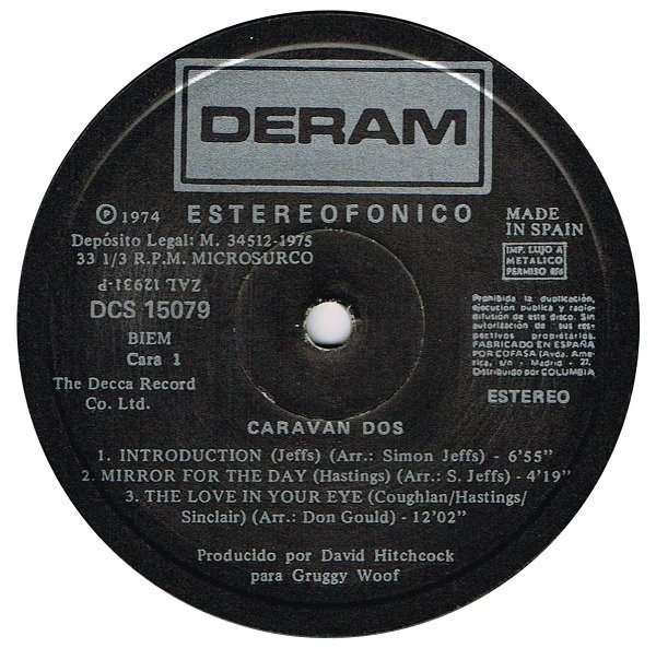 Cover zu Caravan - Dos | 1977 | Vinyl | Rock | Spain