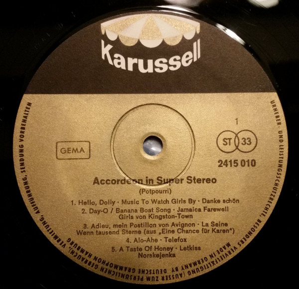 Cover zu Various - Akkordeon In Super Stereo | Vinyl | Pop | Germany