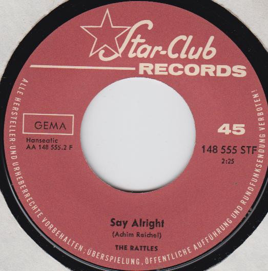 Cover zu The Rattles - Love Of My Life / Say All Right | 1966 | Vinyl | Rock | Germany Schallplatten Ankauf