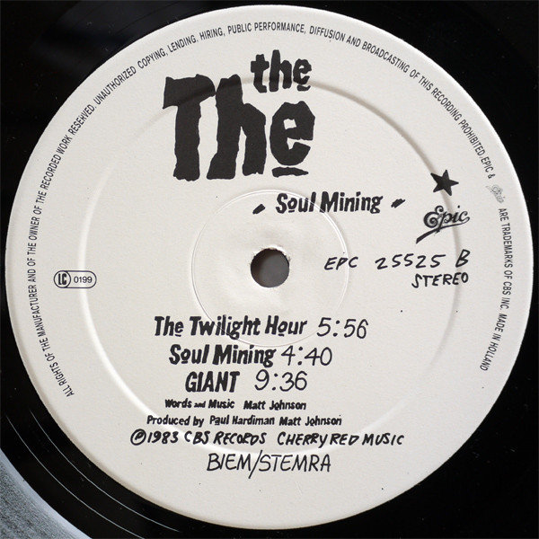Cover zu The The - Soul Mining | 1983 | Vinyl, LP, Album, Stereo | Electronic, Rock | Europe