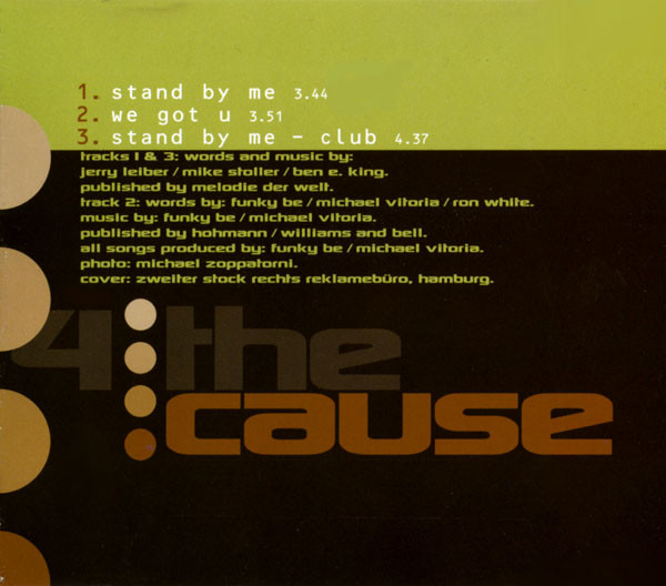 Cover zu 4 The Cause - Stand By Me | 1998 | Vinyl | Funk / Soul, Pop | Europe Schallplatten Ankauf