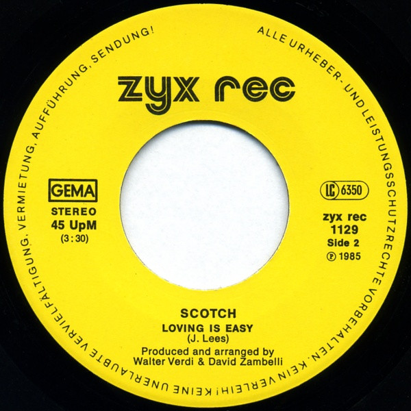 Cover zu Scotch - Take Me Up (Long Remix Version) / Loving Is Easy | 1985 | Vinyl | Electronic | Germany