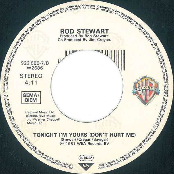 Cover zu Rod Stewart Featuring Ronald Isley - This Old Heart Of Mine | 1989 | Vinyl | Rock, Pop | Europe Schallplatten Ankauf