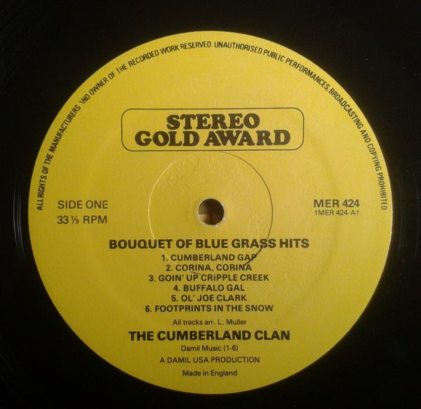 Cover zu The Cumberland Clan - Bouquet Of Bluegrass Hits | Vinyl | Folk, World, & Country | UK