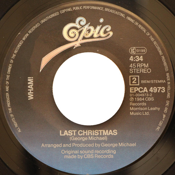Cover zu Wham! - Everything She Wants (Remix) / Last Christmas | 1984 | Vinyl | Electronic, Pop | Europe