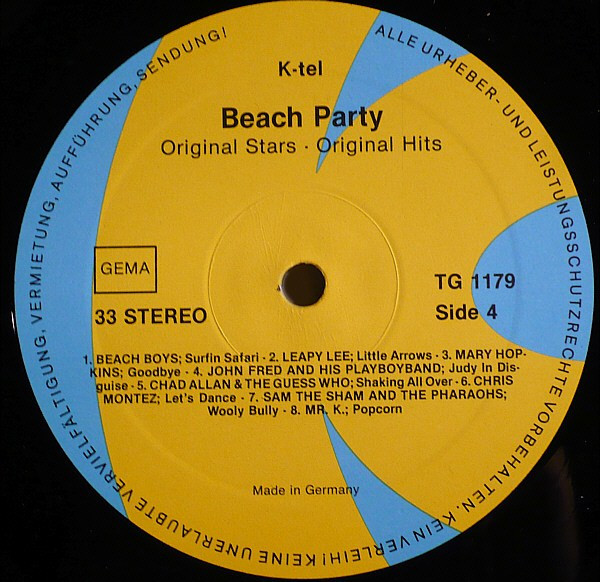 Cover zu Various - Beach Party | 1978 | Vinyl, LP, Compilation | Rock | Germany Schallplatten Ankauf