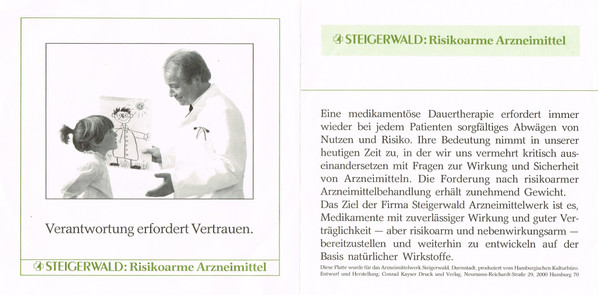 Cover zu Adolf Tegtmeier / Richard Münch - Als Basis Die Natur | Vinyl, 7