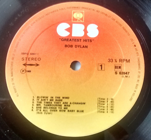 Cover zu Bob Dylan - Greatest Hits | Vinyl | Rock, Folk, World, & Country | Europe Schallplatten Ankauf