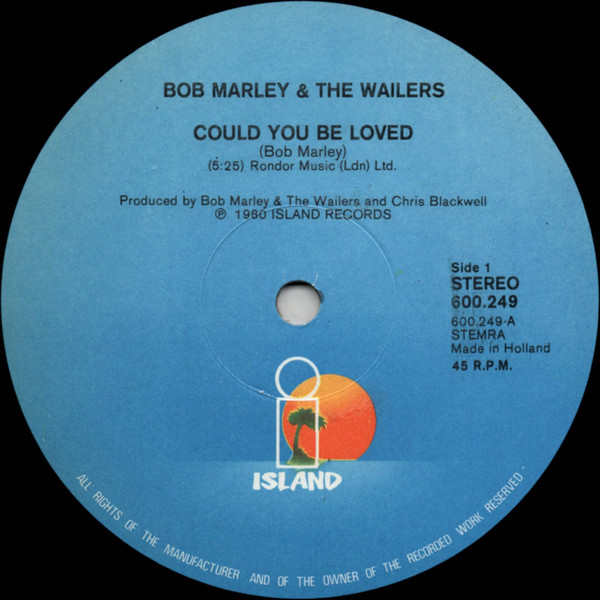 Cover zu Bob Marley & The Wailers - Could You Be Loved | 1980 | Vinyl | Reggae | Netherlands Schallplatten Ankauf