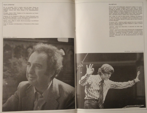 Cover zu Claude Lefebvre (3) / Pierre Boulez / Paul Méfano - Etwas Weiter / D'Un Arbre De Nuit / Messagesquisse / Mélodies | 1980 | Vinyl | Classical | France