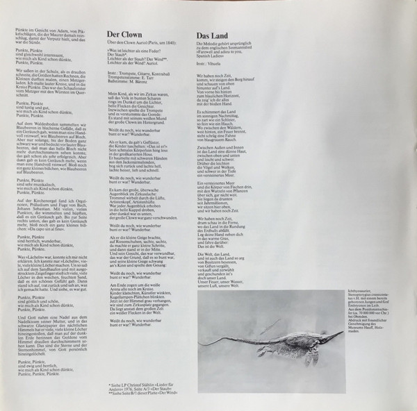Cover zu Christof Stählin, Die Fanfare Der Poesie - Feuer, Wasser, Luft Und Erde - Ein Beitrag Zur Welt | 1981 | Vinyl | Jazz, Folk, World, & Country | Germany