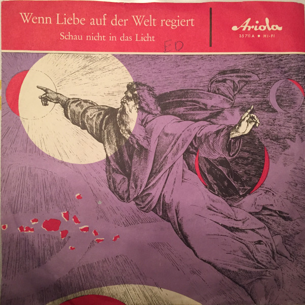 Bild Eddie Constantine – Wenn Liebe Auf Der Welt Regiert / Schau Nicht In Das Licht | 1959 | Vinyl, 45 RPM, 7″, Single, Mono | Pop | Germany Schallplatten Ankauf