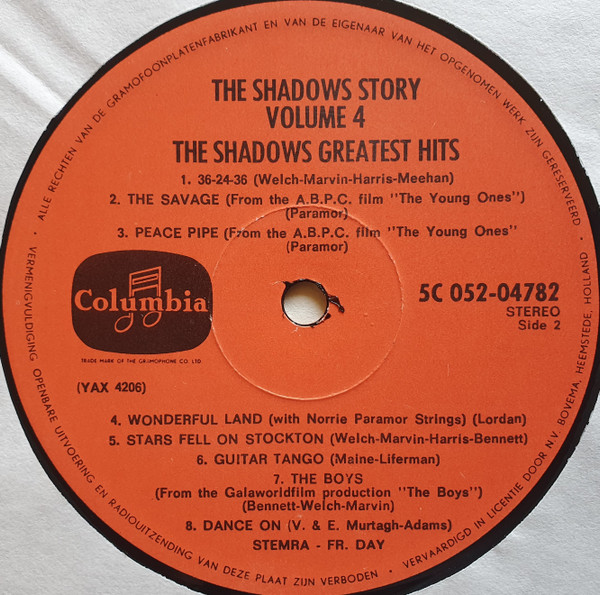Cover zu The Shadows - The Shadows' Story Vol.4 | Vinyl | Rock, Pop | Netherlands Schallplatten Ankauf