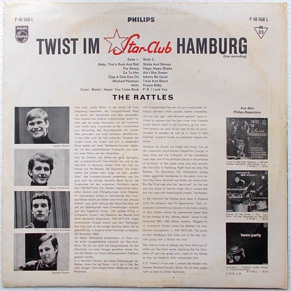 Cover zu The Rattles - Twist Im Star-Club Hamburg | 1964 | Vinyl | Rock | Germany