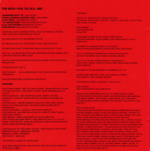Cover zu Boo-Yaa T.R.I.B.E. - New Funky Nation | 1990 | Vinyl | Hip Hop | Europe