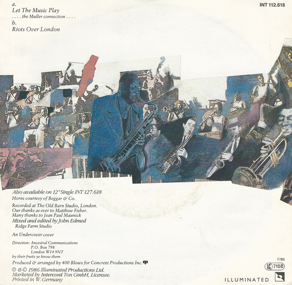 Cover zu 400 Blows - Let The Music Play | 1986 | Vinyl | Electronic, Funk / Soul | Germany