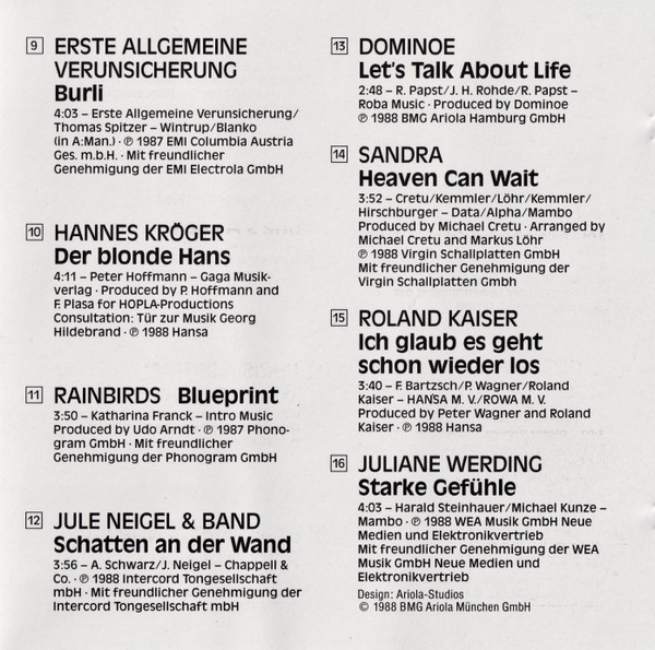 Cover zu Various - Viktor Worms Präsentiert Die Hits Aus der Hitparade Im ZDF | 1988 | Vinyl | Electronic, Pop | Germany
