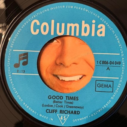 Cover zu Cliff Richard - Good Times | 1969 | Vinyl | Rock, Pop | Germany
