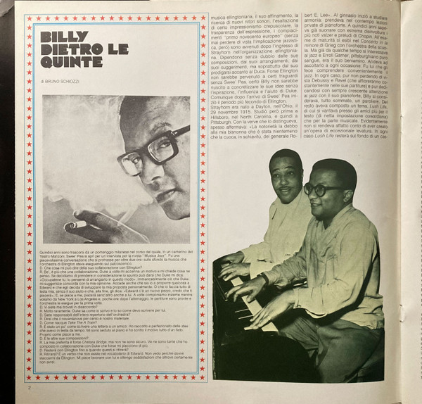 Cover zu Billy Strayhorn - Billy Strayhorn | 1981 | Vinyl | Jazz | Italy