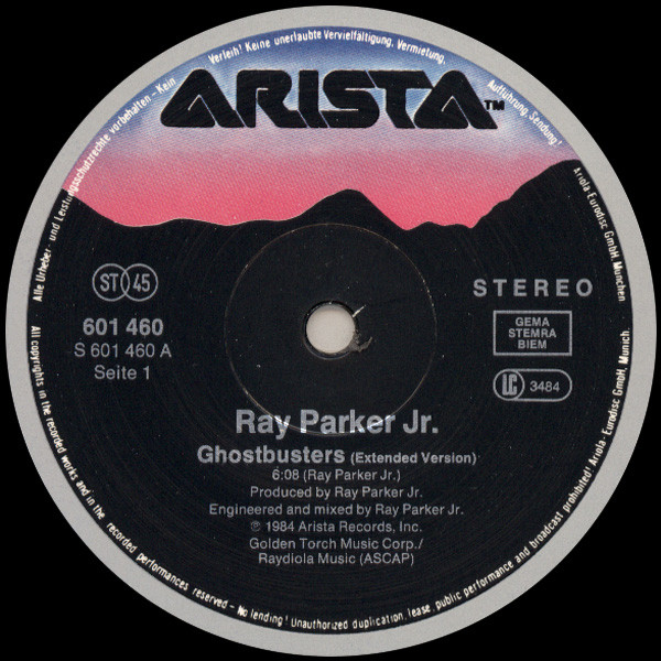 Cover zu Ray Parker Jr. - Ghostbusters (Extended Version) | 1984 | Vinyl | Electronic, Stage & Screen | Europe