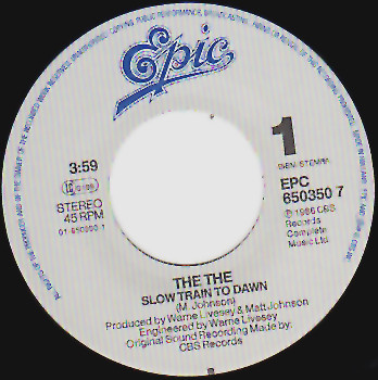 Cover zu The The - Slow Train To Dawn | 1986 | Vinyl | Electronic, Rock | Europe
