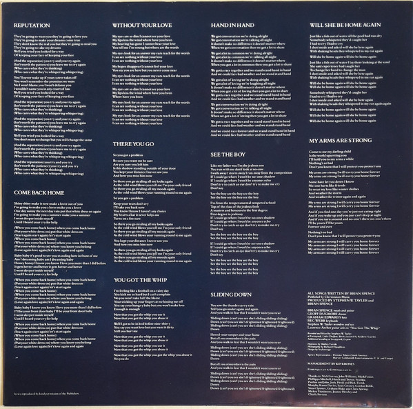 Cover zu Brian Spence - Reputation | 1988 | Vinyl | Pop, Rock | UK & Europe