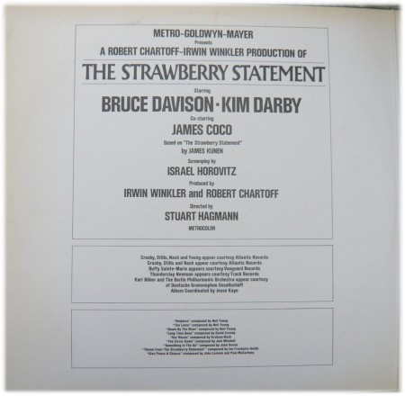 Cover zu Various - The Strawberry Statement | 1970 | Vinyl | Rock, Stage & Screen | Germany Schallplatten Ankauf