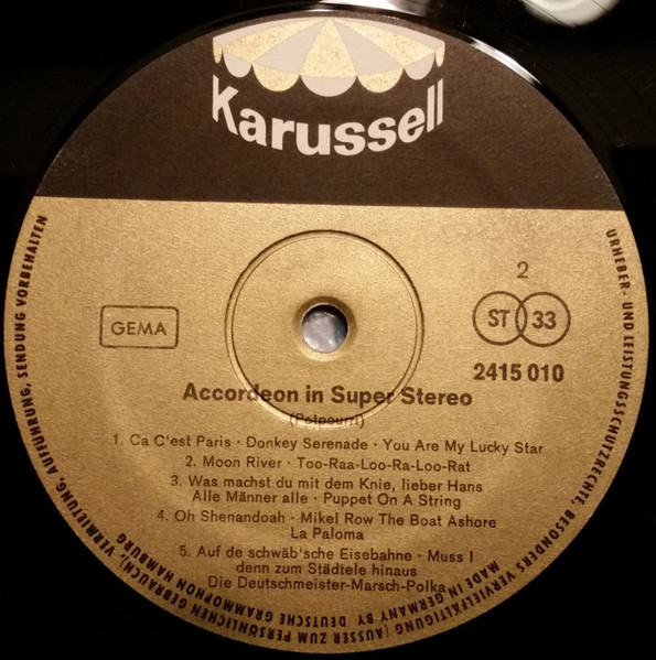 Cover zu Various - Akkordeon In Super Stereo | Vinyl | Pop | Germany Schallplatten Ankauf