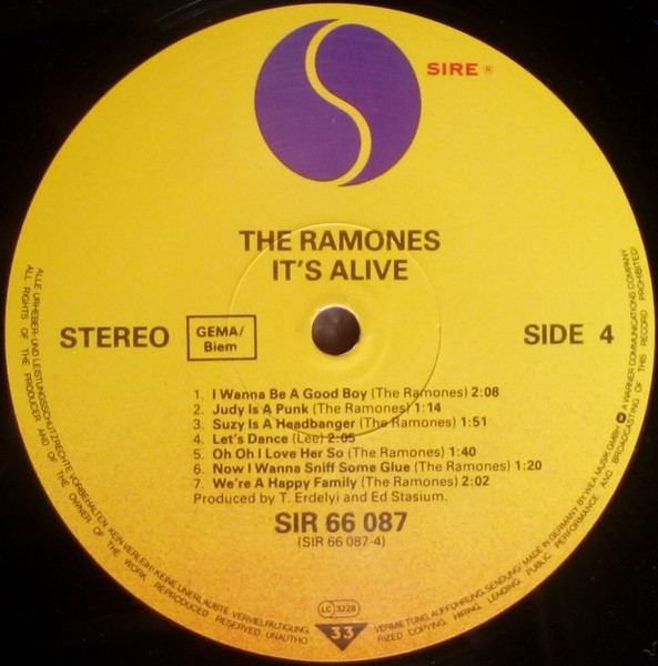 Cover zu Ramones - It's Alive | Vinyl, LP, Album, Repress | Rock | Europe