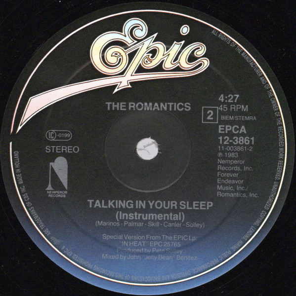Cover zu The Romantics - Talking In Your Sleep (Special Remix) | 1983 | Vinyl | Rock, Pop | Europe